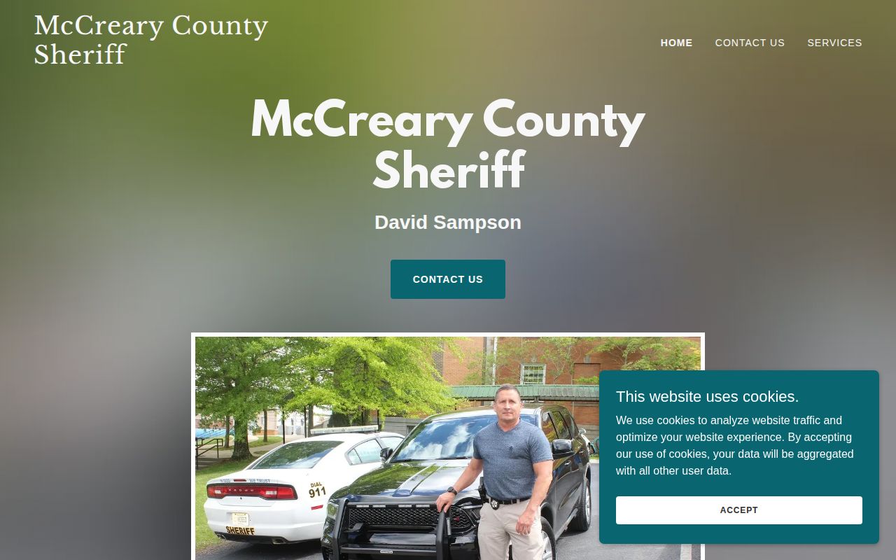 McCreary County Sheriff official website navigation